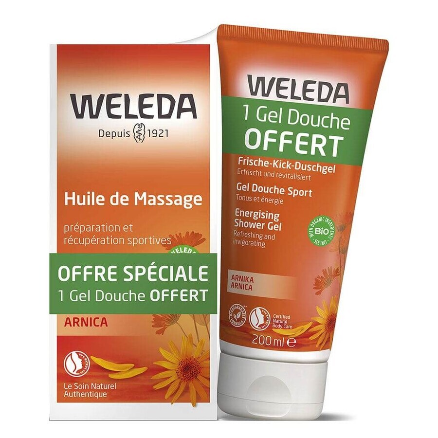 Weleda Arnica Arnica massageolie + sport douchegel Sport 2x200ml