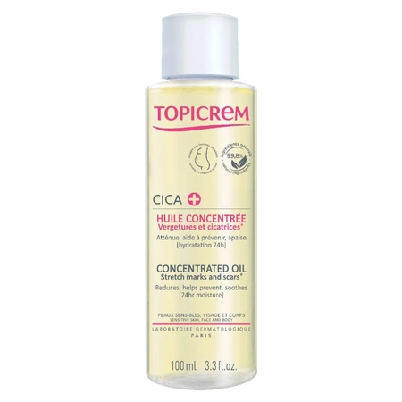 Topicrem Cica Irritated Skin Oil Concentrate Dehnungsstreifen und Narben 100ml
