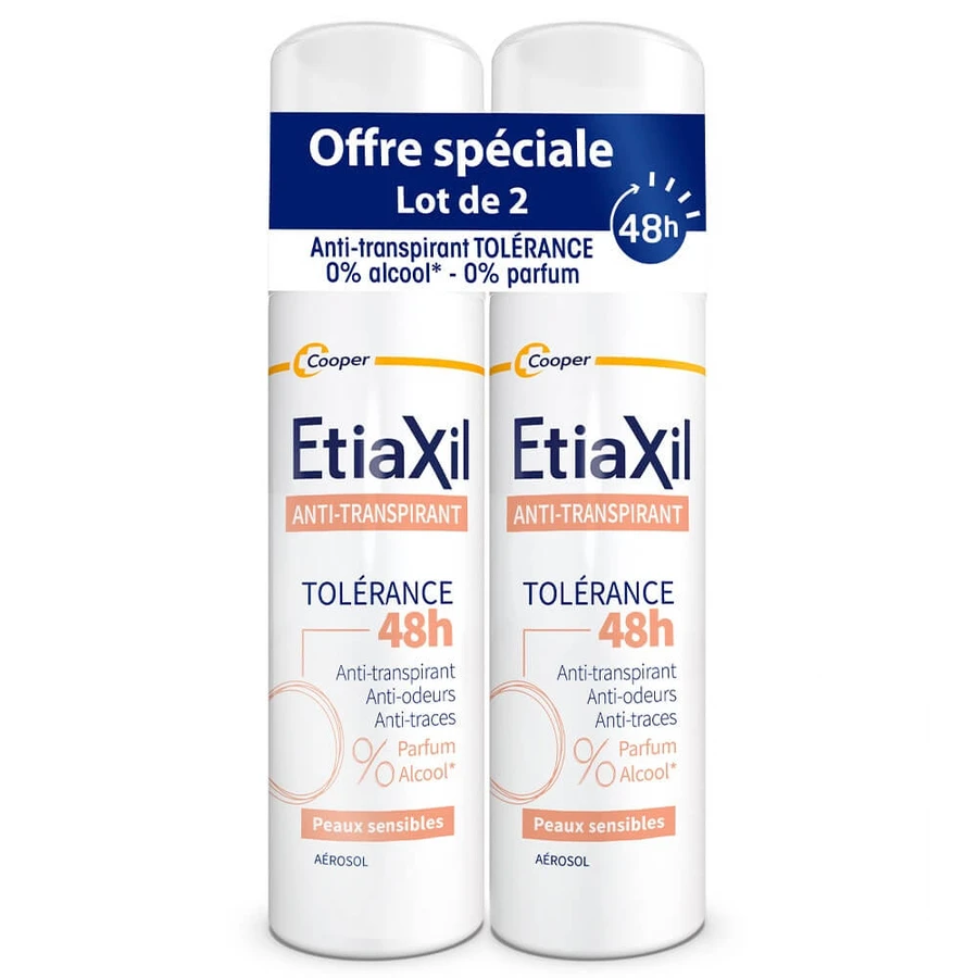 Etiaxil Anti-Transpirant Deodorant Aerosol 48h Tolérance Empfindliche Haut 2x150ml