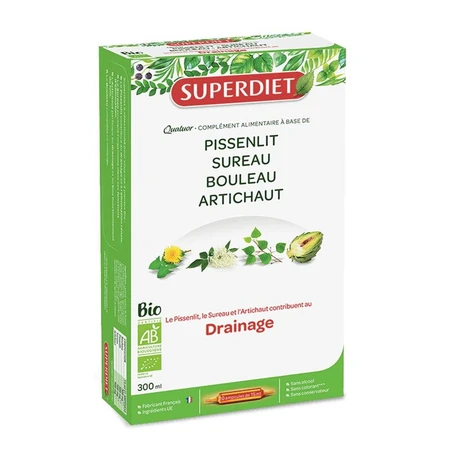 Superdiet Quatuor Entwässerung 20 Ampullen