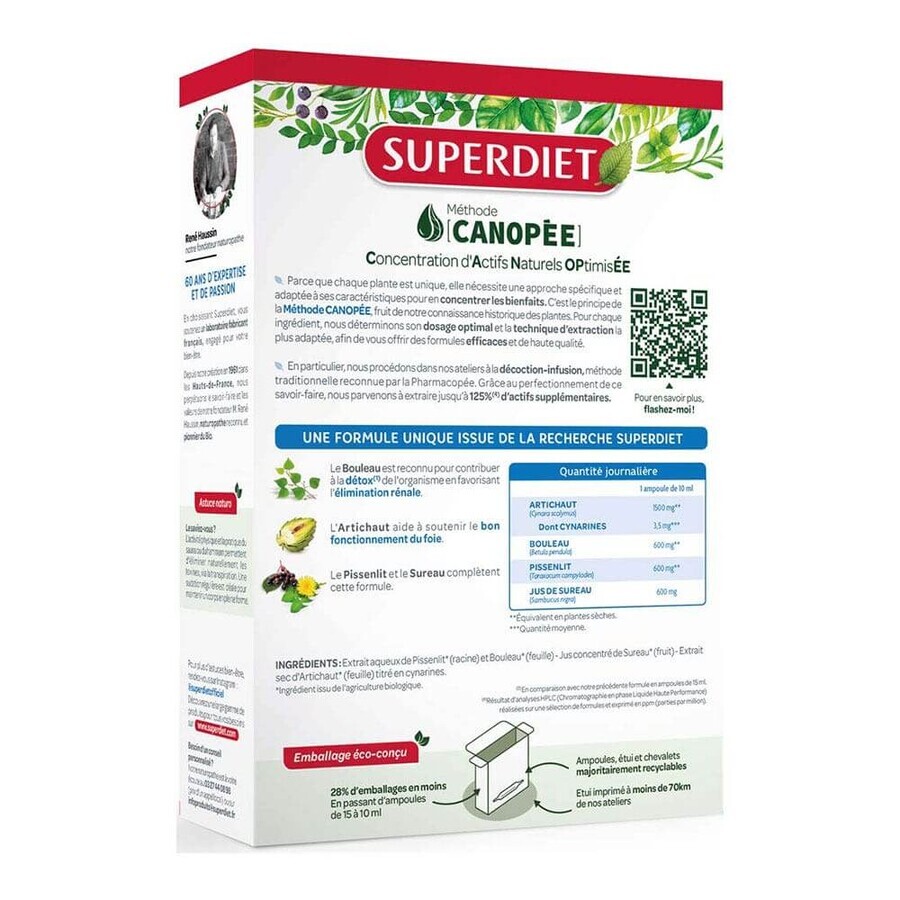 Superdiet Quatuor drenaj 20 fiole