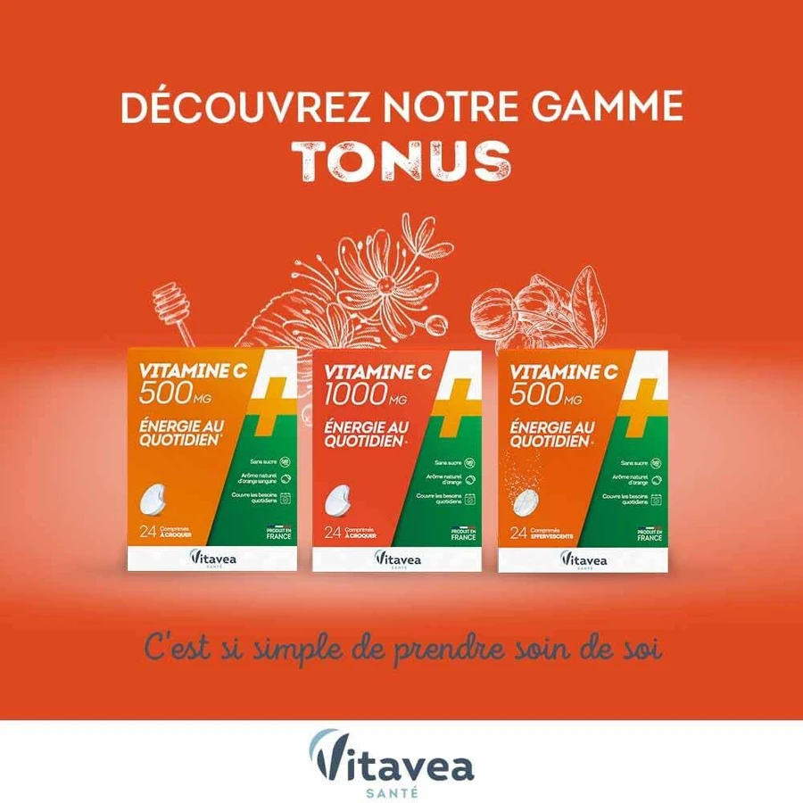 Vitavea Santé Vitamine C 1000mg Energie au quotidien x 24 tabletten