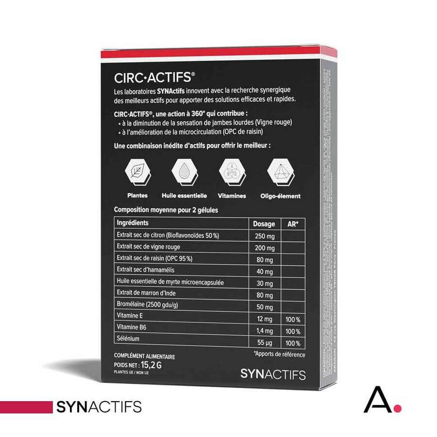 Aragan Synactifs CircActifs Circolazione 30 capsule