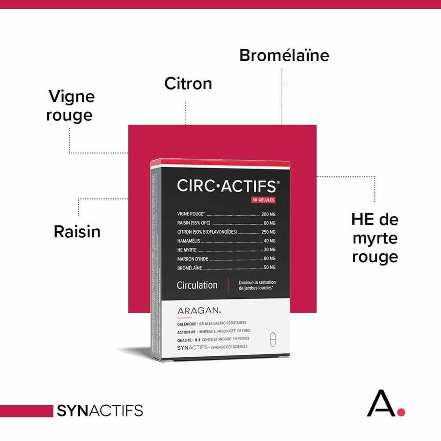 Aragan Synactifs CircActifs Circolazione 30 capsule