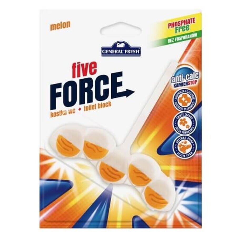 General Fresh, Toilettenwürfel, Fünf-Kraft, Melone, 1 Stück