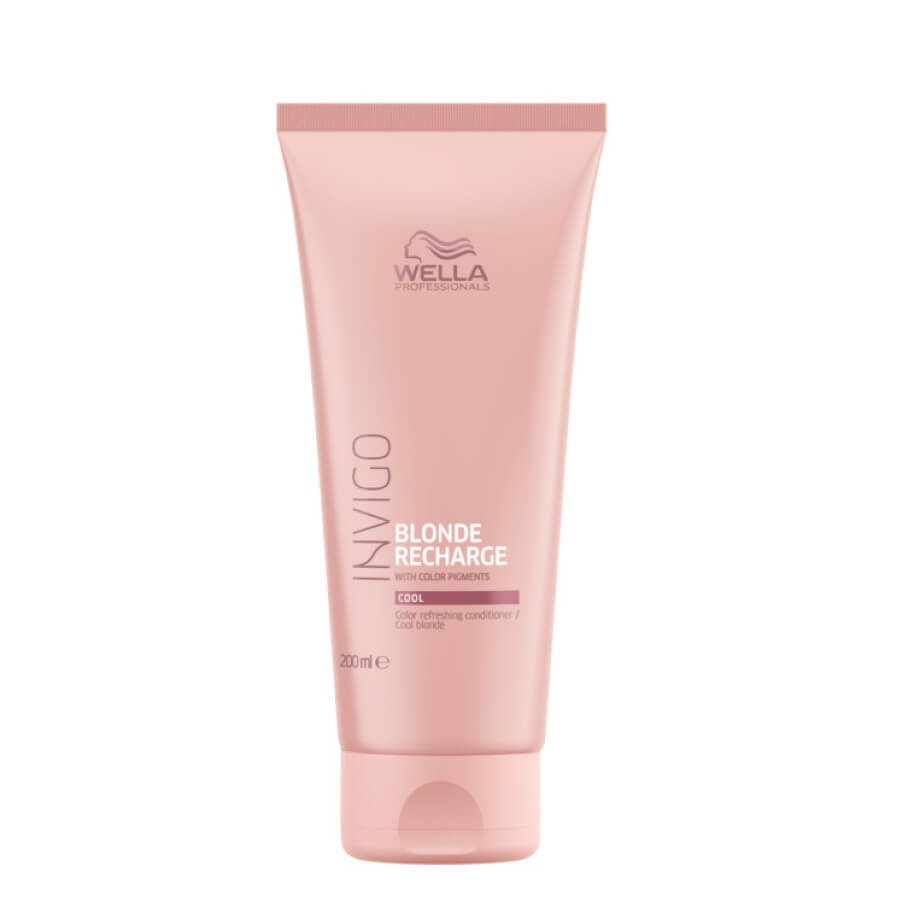 Cumpără Wella Professionals Invigo Blonde Balsam de reîncărcare cu pigmenți coloranți pentru păr blond rece, 200 ml Wella Professionals Invigo Blonde Balsam de reîncărcare cu pigmenți coloranți pentru păr blond rece, 200 ml
