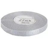 Glitterlint 12mm x 27mb, zilver, 1 st