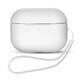 &#201;tui en silicone pour AirPods Pro 2 / AirPods Pro 1 + dragonne - blanc