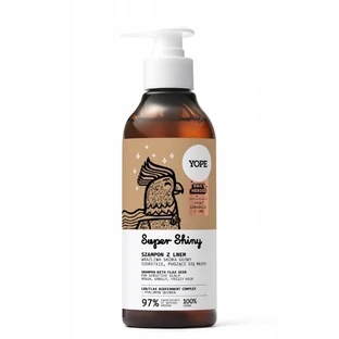 Yope Super Shiny shampoo with flaxseed 97%, 300 ml