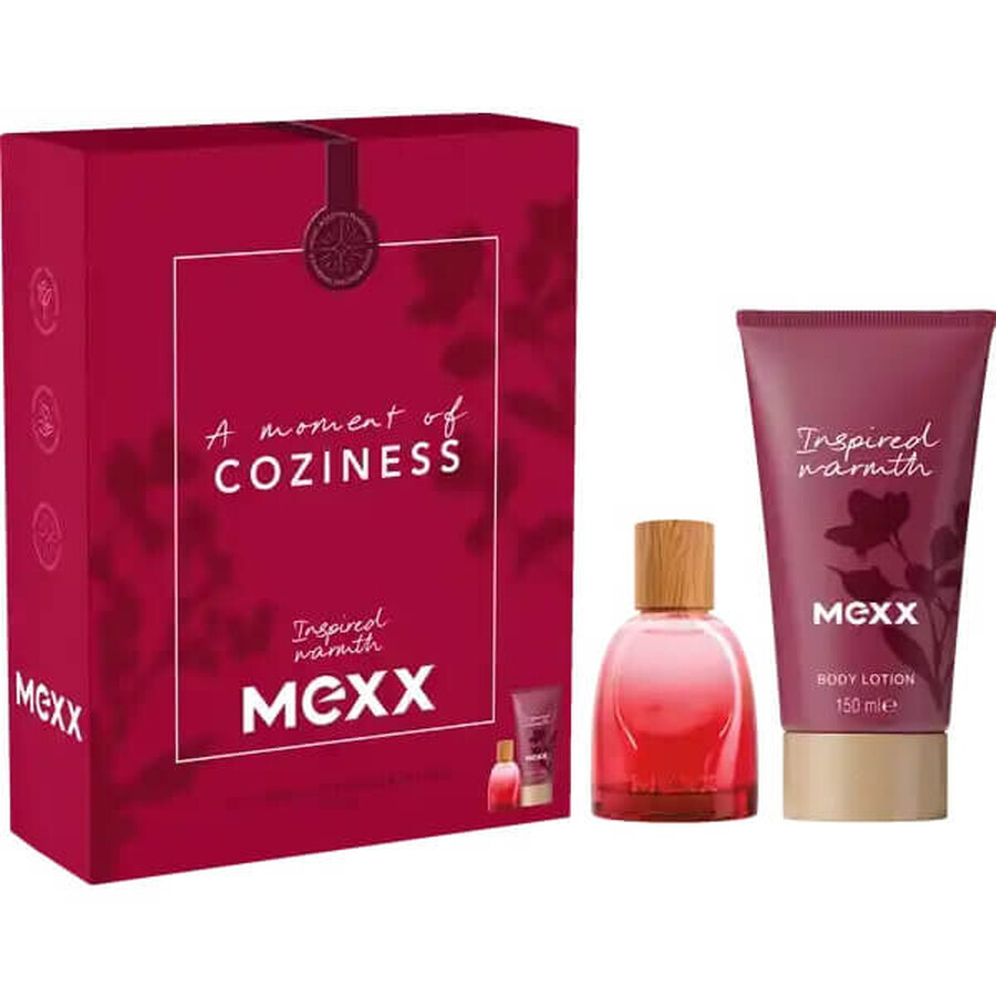 Mexx Inspired Warmth Set Donna Eau de Parfum, 30 ml + Body Lotion, 150 ml