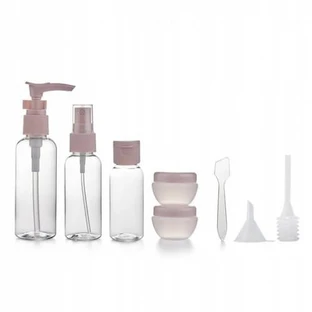 Ecarla Set of travel containers for cosmetics, 8 pieces