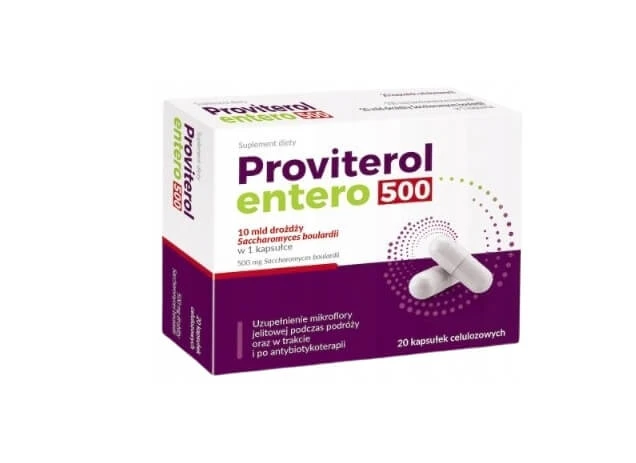 Proviterol Entero 500, 20 capsules