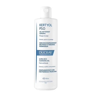 Ducray Kertyol P.S.O Gel nettoyant pour le visage et le corps en cas de psoriasis, 400 ml