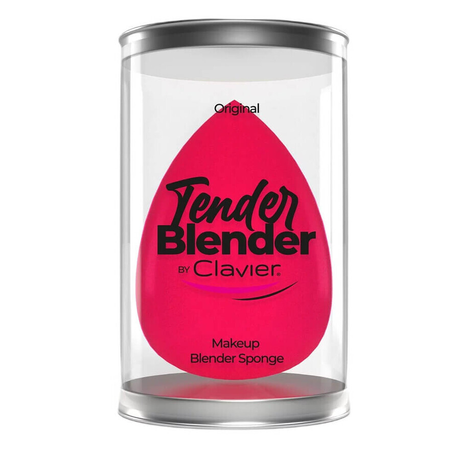 Clavier Tender Blender Éponge de maquillage douce rose en forme de goutte d'eau