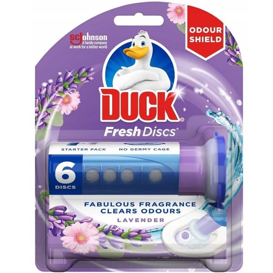 Duck Fresh Discs Lavender, Dyeing gel discs for toilet, 36 ml