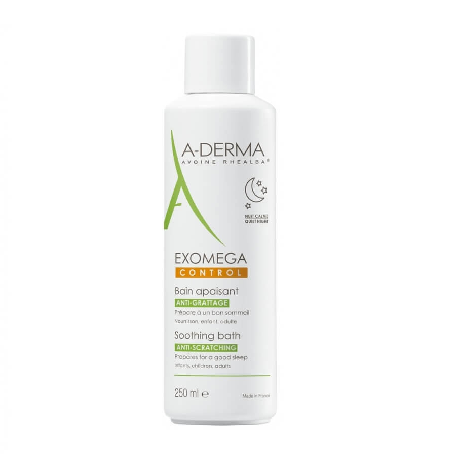 A-Derma Exomega Control Bain apaisant pour les peaux sèches et atopiques, 250 ml