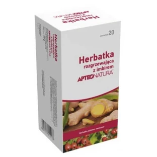 Apteo Natura Wärmender Tee mit Ingwer, 20 Portionsbeutel