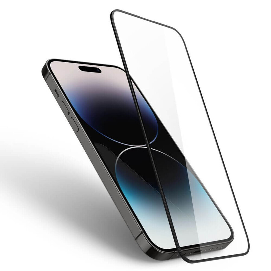 Spigen Glass FC verre trempé pour iPhone 14 Pro - noir