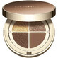 Clarins Ombre 4 Couleurs Eye Shadow Palette 04 Brown Sugar Gradation, 4.2 g