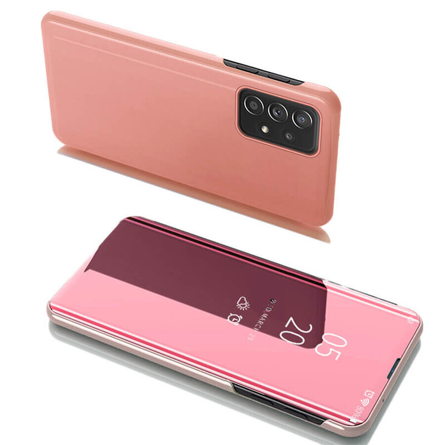 Clear View Case flip case Samsung Galaxy A53 5G roze