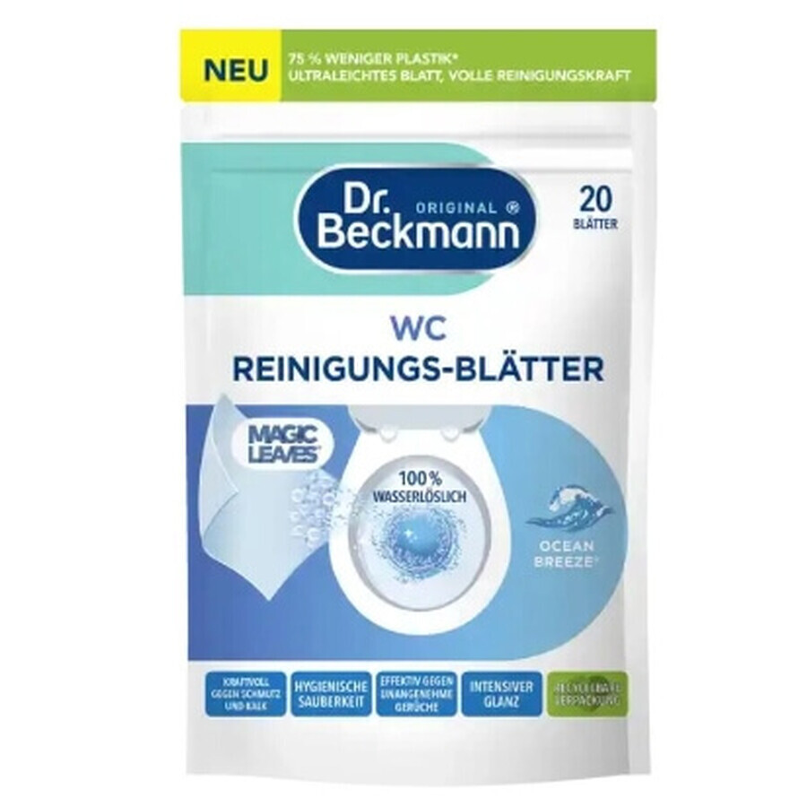 Dr.Beckmann Ocean toilet cleaning leaves, 20 pieces