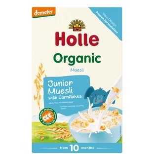 Musli avec multicéréales et flocons de maïs, +10 mois, 250gr, Holle Baby Food