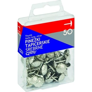 Upholstery pins Grand silver
