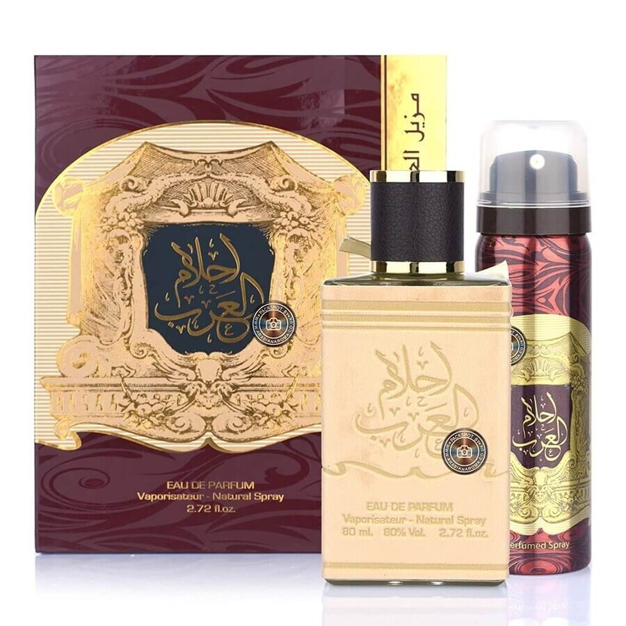 Ard al Zaafaran Ahlam Al Arab Set Eau de Parfum 80 ml + Desodorante, 50 ml
