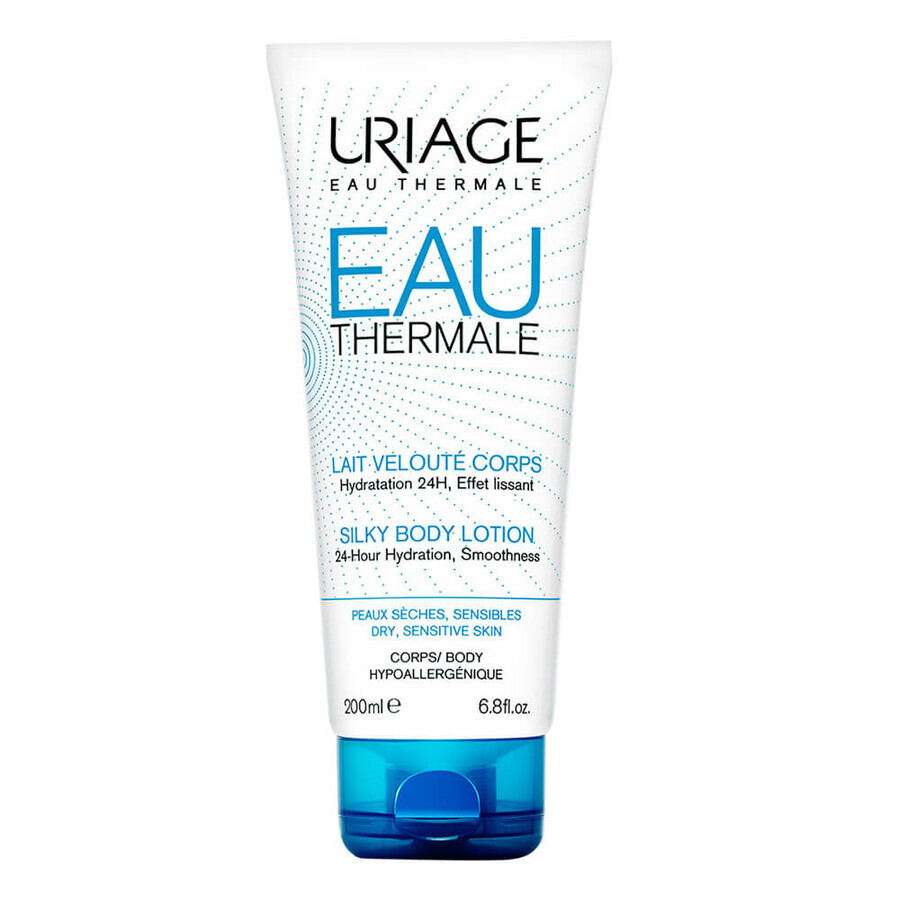 Uriage Eau Thermale Seidige Körperlotion 24-Stunden-Feuchtigkeitspflege, 200ml