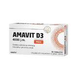 Amavit D3 MAX 4000 UI, 60 comprimidos
