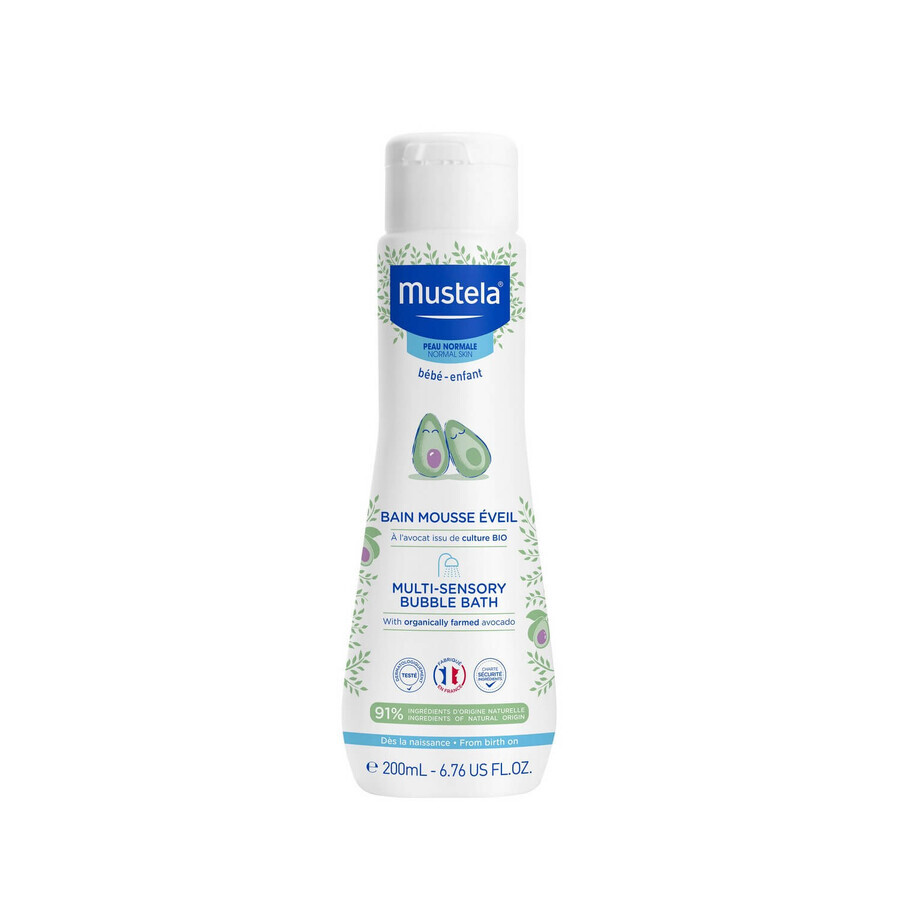 Mustela Multi-Sensorisch Bubbelbad Vloeibaar, 200ml