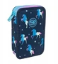 Coolpack Geantă dublă pentru creioane cu accesorii Jumper 2 Unicorn albastru