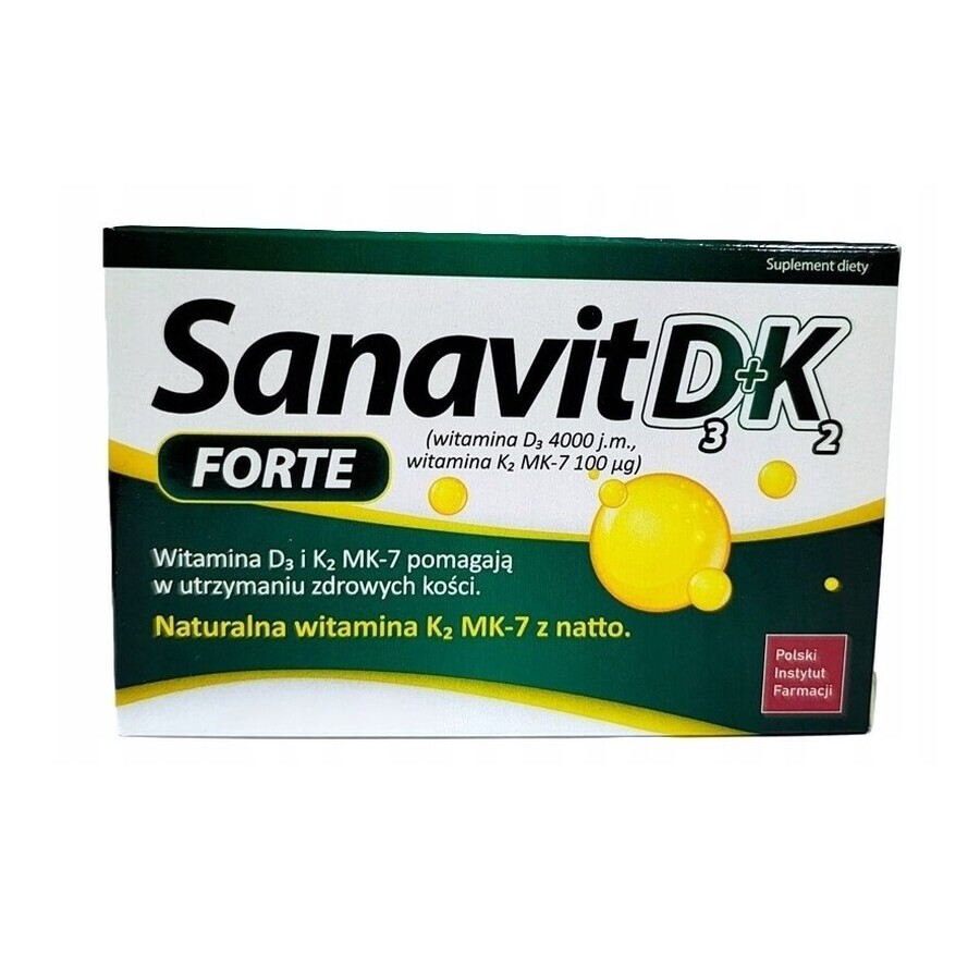 Sanavit D3 + K2 Forte, 60 gélules