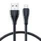 Joyroom Surpass Series A11 C&#226;ble USB-A / Lightning 2,4A 0,25 m - noir