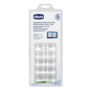 Chicco Safe plugs for electrical outlet (10A) 6m+, 10 pieces