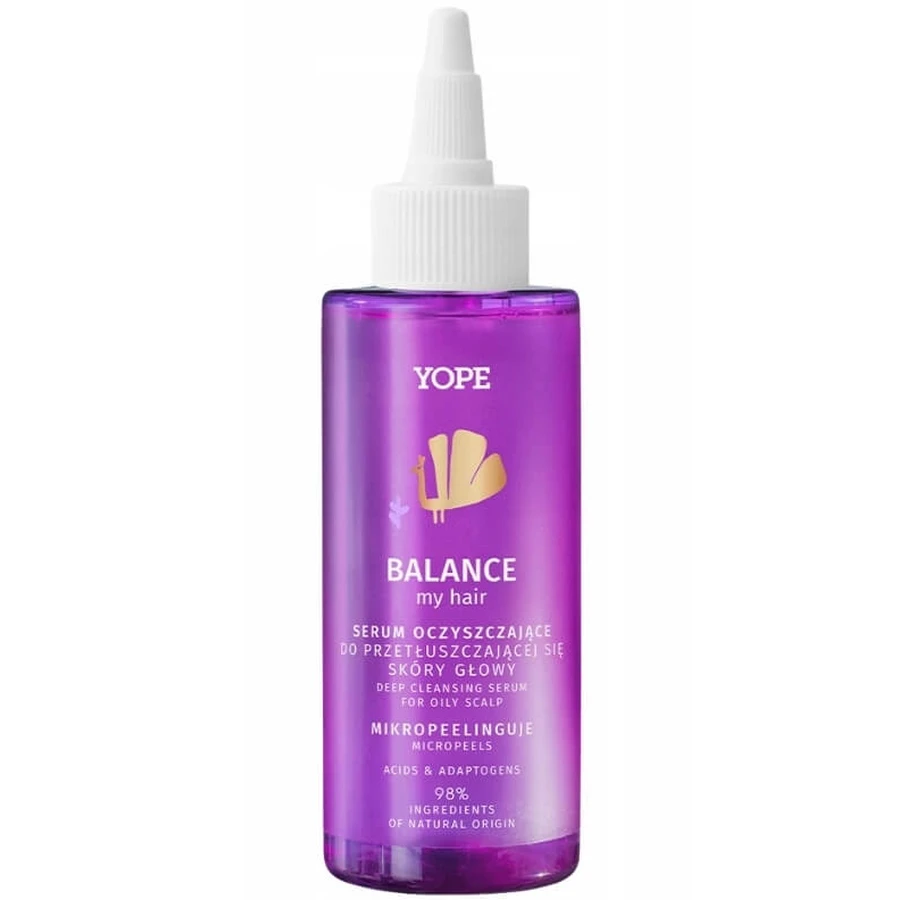 Yope Balance My Hair Sérum nettoyant pour cuir chevelu gras 98%, 150 ml