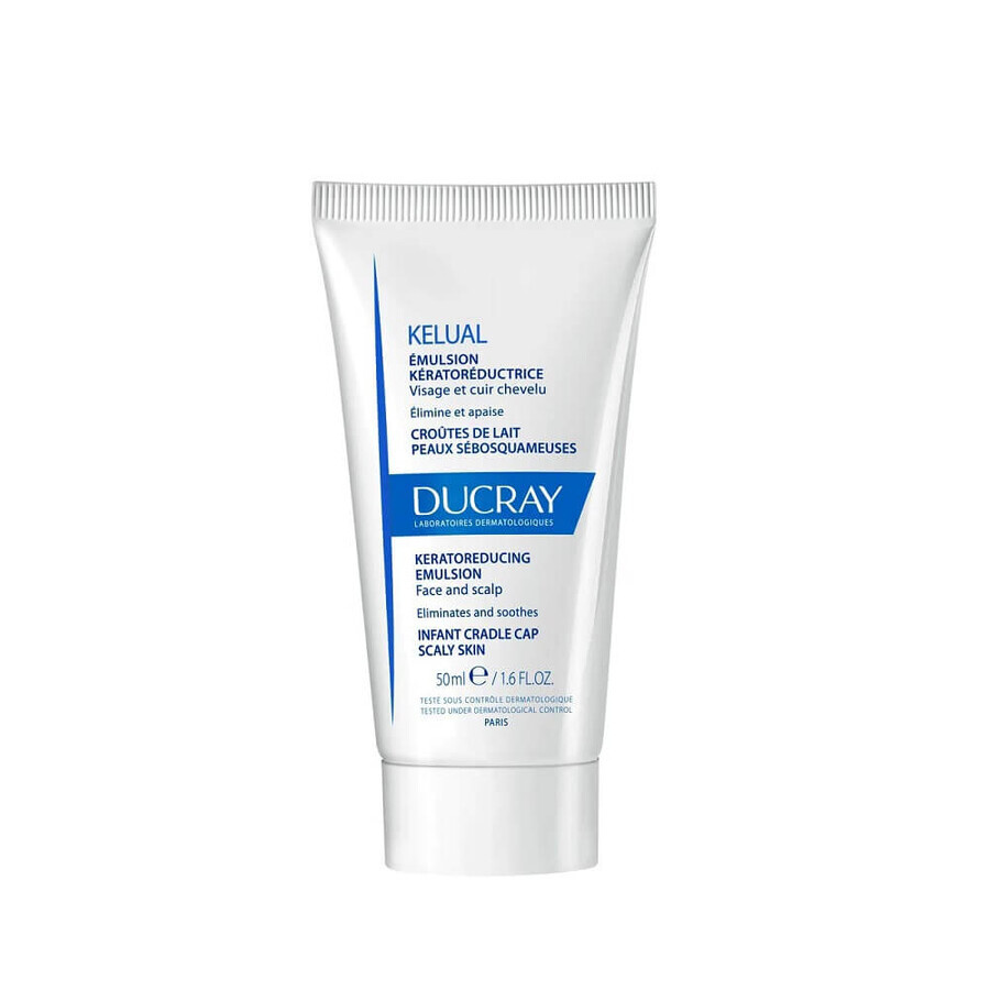 Ducray Kelual Kerato-Reducing Emulsion, Emulsion pour cuir chevelu gras et desséché, 50ml
