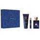 Versace Pour Homme Dylan Blue Apă de toaletă, 100 ml + Gel de duș, 150 ml + Apă de toaletă, 10 ml