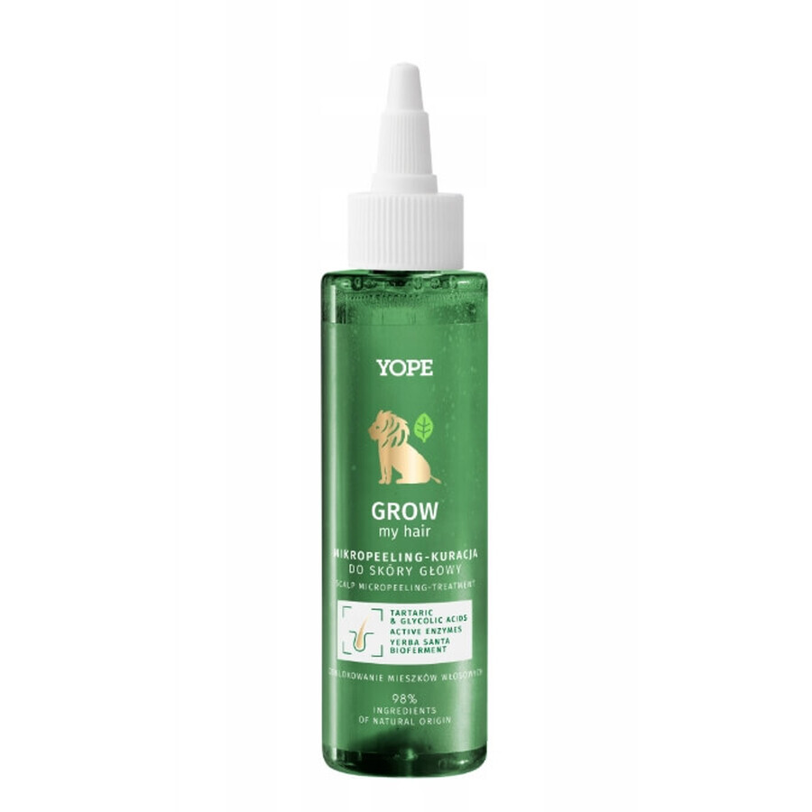 Yope Grow my Hair Micropeeling tratament pentru scalp 98%, 115 ml