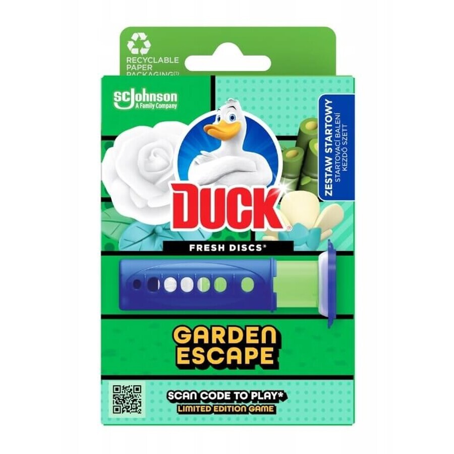 Duck Fresh Discs Garden Escape, Dyeing gel discs for toilet, 36 ml