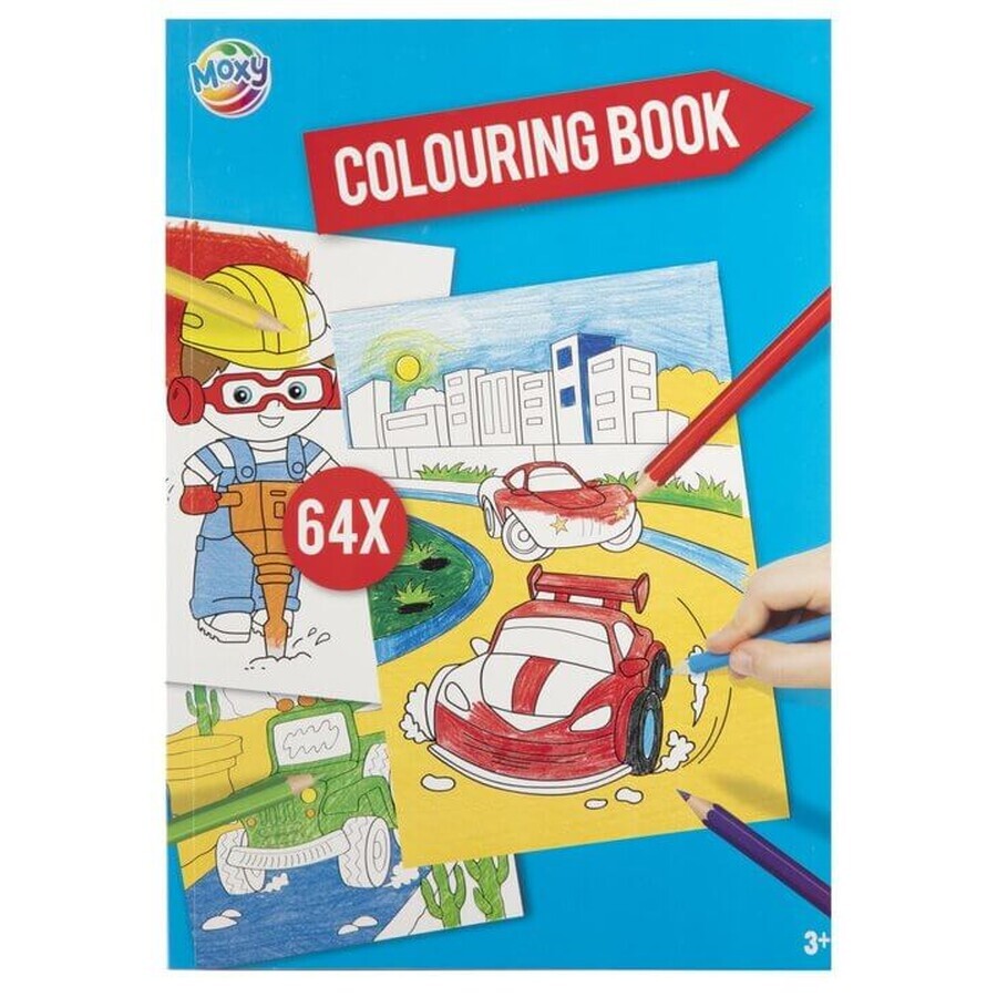 Livre de coloriage 64 pages, bleu