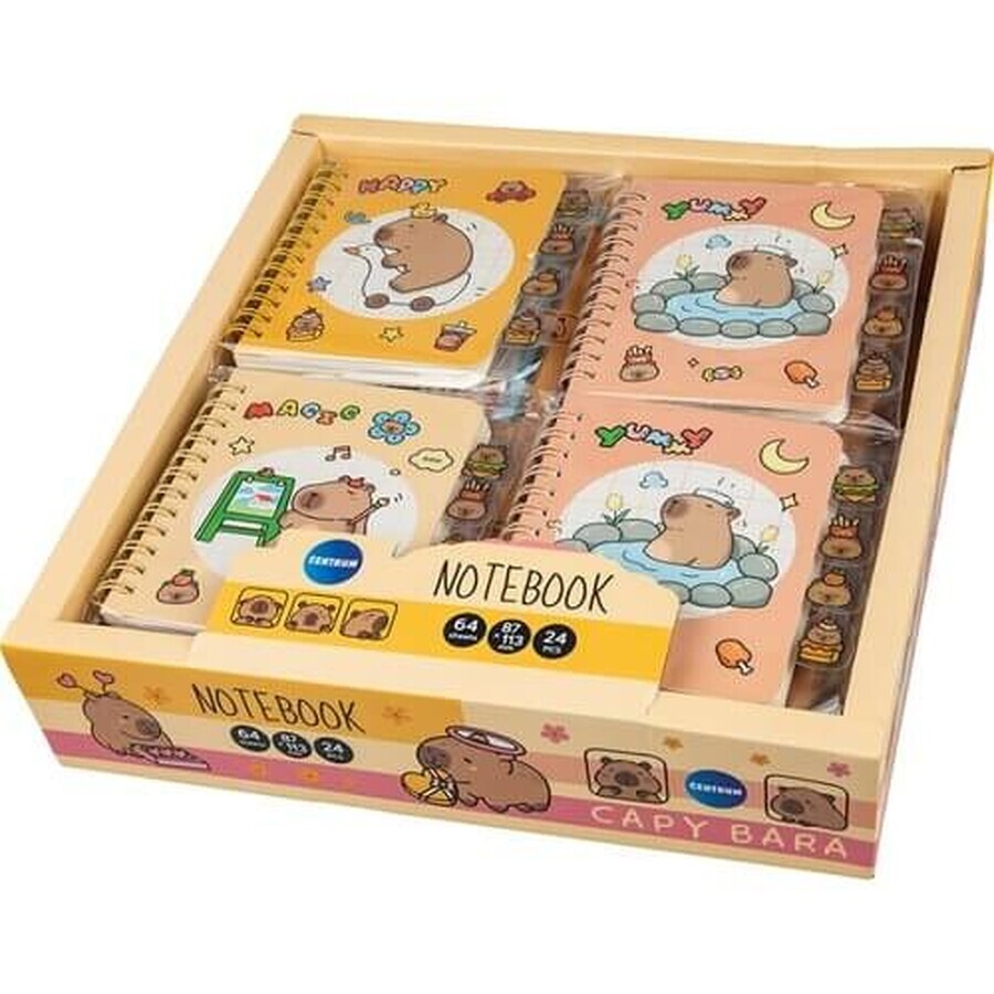 Capybara notitieboek met tabbladen 64K 87X113mm