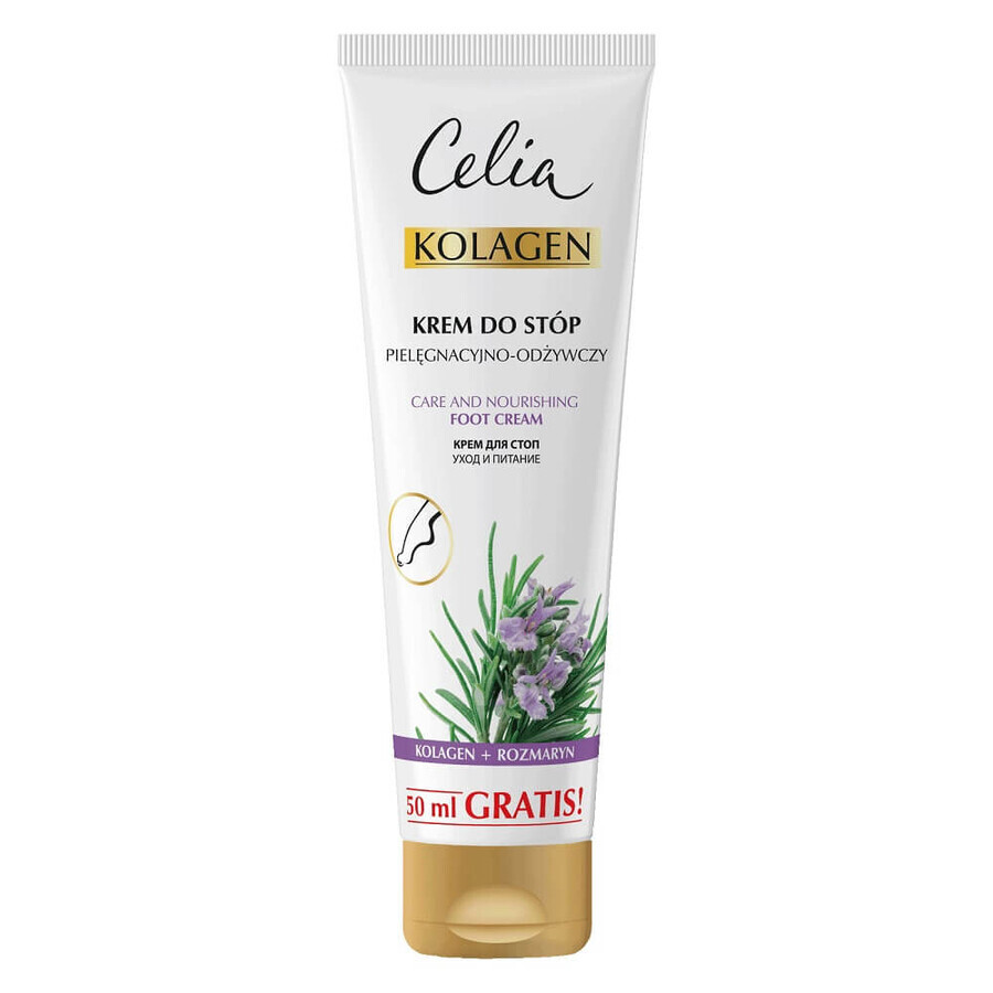 Celia Kolagen Fußcreme mit Rosmarin, 125 ml