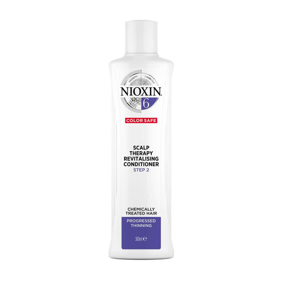 Nioxin System 6 Scalp Therapy Conditioner per capelli fortemente diradati trattati chimicamente, 300ml