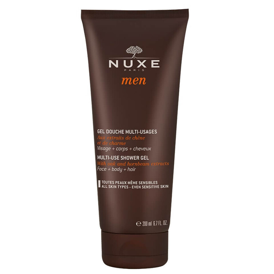 Gel douche multifonctionnel Nuxe Men, 200 ml