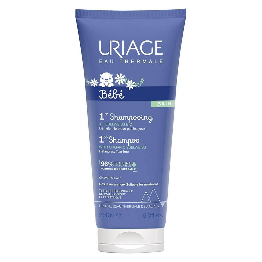 Uriage Bebe 1st Very mild soap-free shampoo, 200ml