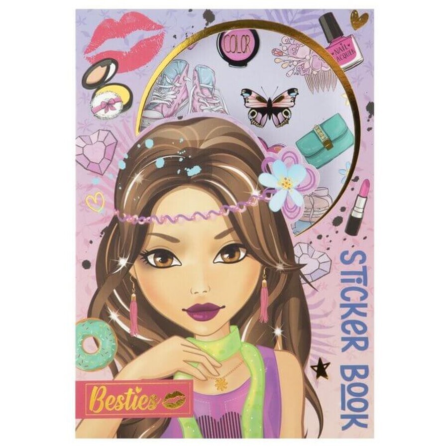 Foil sticker book Purple
