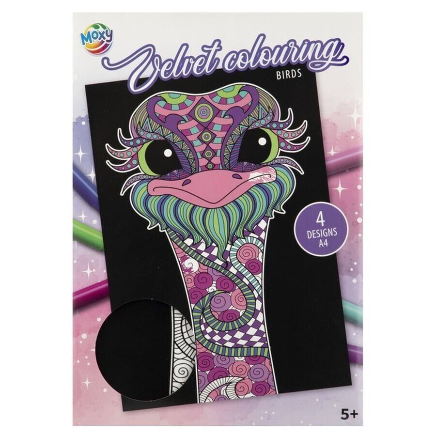 Velvet Birds Coloring Book