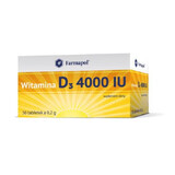 Vitamina D3 4000 UI, 50 comprimidos