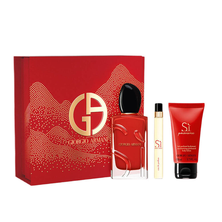 Winkel op Giorgio Armani Si Passione Set Eau de Parfum, 100 ml + Bodylotion, 50 ml + Eau de Parfum, 10 ml Giorgio Armani Si Passione Set Eau de Parfum, 100 ml + Bodylotion, 50 ml + Eau de Parfum, 10 ml